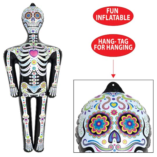 Beistle 4.5ft. Inflatable Day of the Dead Skeleton
